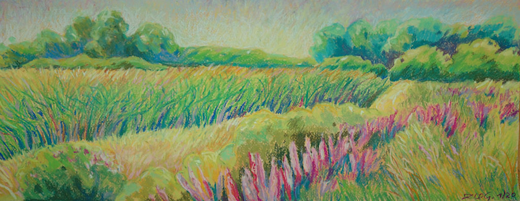 Ebenfurth, Pastell, 30 x 50 cm